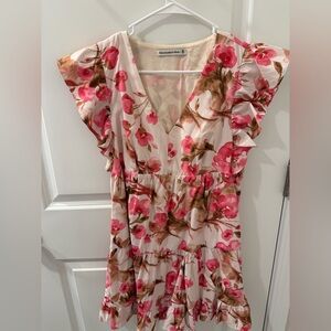 Abercrombie & Fitch Pink Floral Mini Dress